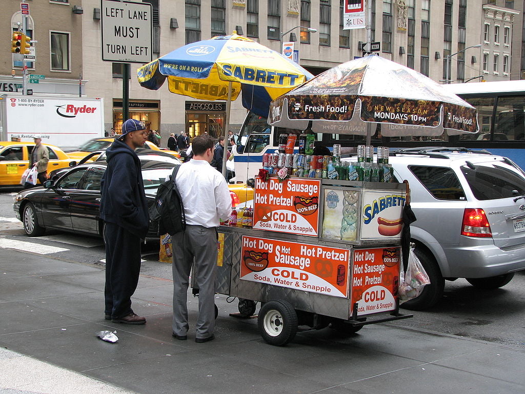 Street food in New York City